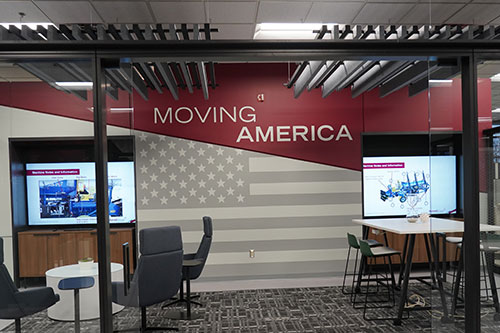 Motioneer Collaborative Workspace in Morrell Group Headquarters